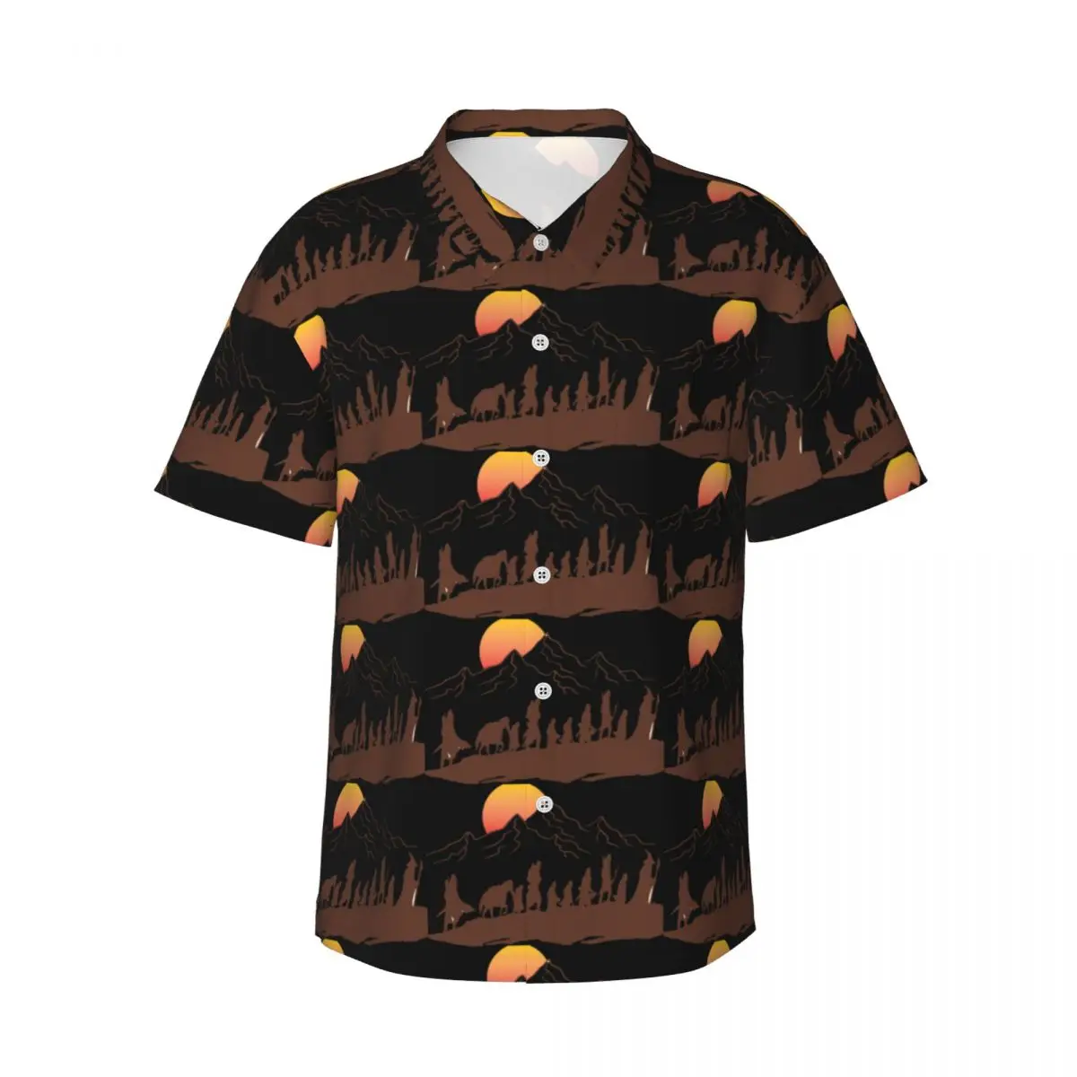 

Мужские рубашки The Fellowship, гавайская рубашка с коротким рукавом, повседневные топы на пуговицах для летнего пляжа