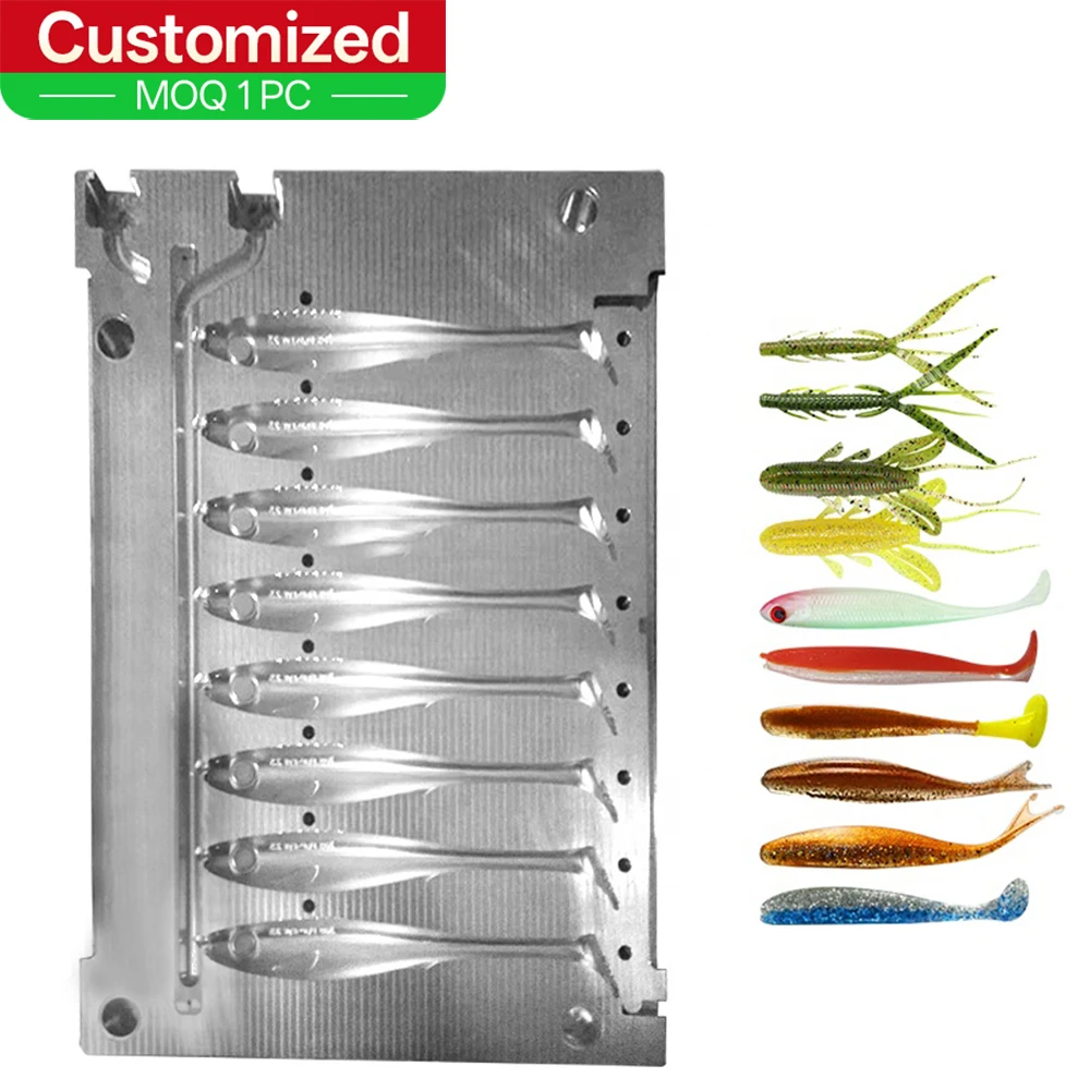 

Factory OEM Injection Molds Fishing Lure DIY Custom Molds Aluminum Stainless Steel Silicone Molds CNC Machining Centers Hardware