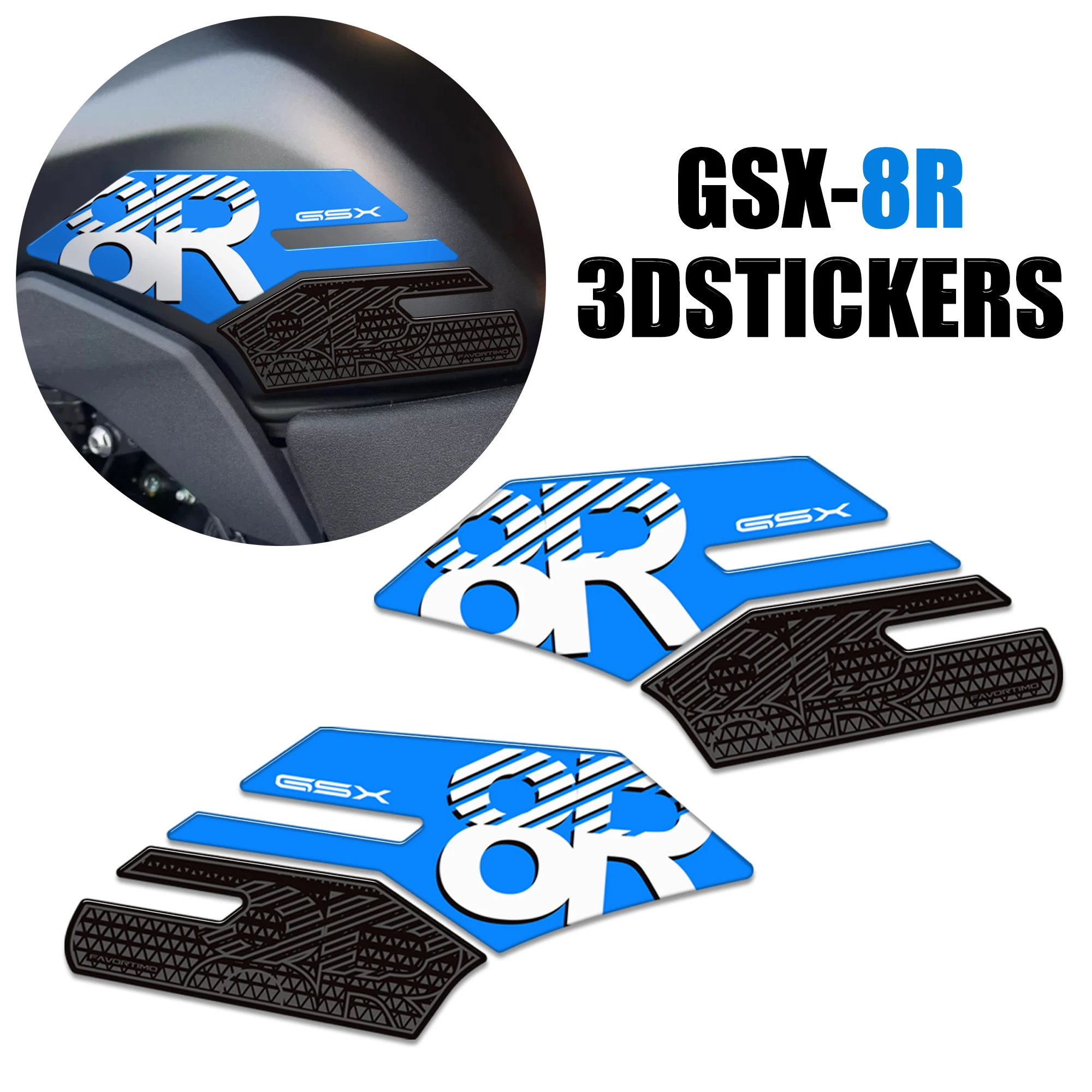 

GSX-8R For Suzuki GSX 8R GSX8R Motorcycle Tank Pad Side Grips Gas Fuel Oil Kit Knee Protection Stickers Decals adhesive2024 2025