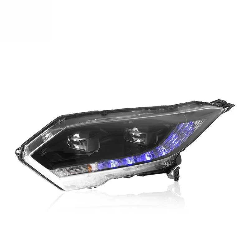 Suitable for 2015-2018 Honda HRV headlight assembly modification with dual lens LED daytime running lights and dynamic turn sign