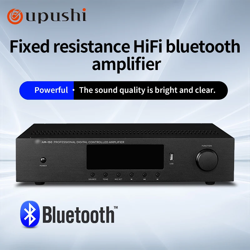 AM-80/150 Bluetooth Fixed Resistance Amplifier Shop Background Music Speaker Power Amplifier AM-150 Bluetooth Amplifier