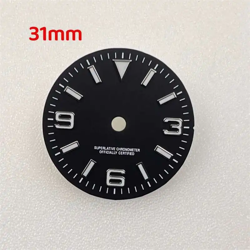 Mod 28.5mm 31mm Watch Parts NH35 BGW9 Blue Green Luminous Watch Dial Fits for NH36 NH34 4R35 Mechanical Movement 3 3.8 O'Clock