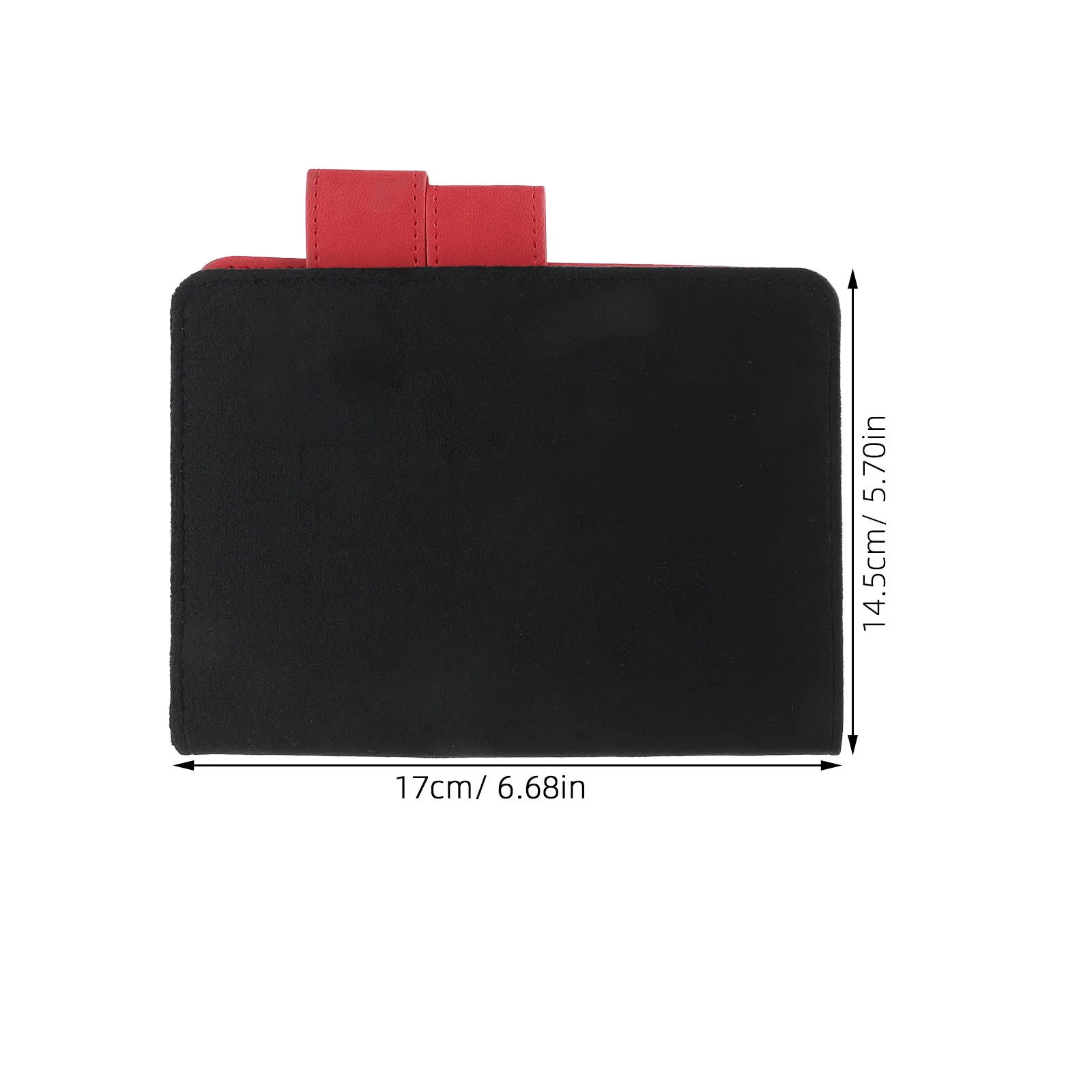A6 Notebook Cover Fabric PU Journal Planner Protector Card Slot Pen Loop Inner Pocket Notebook Shell Organizer Black
