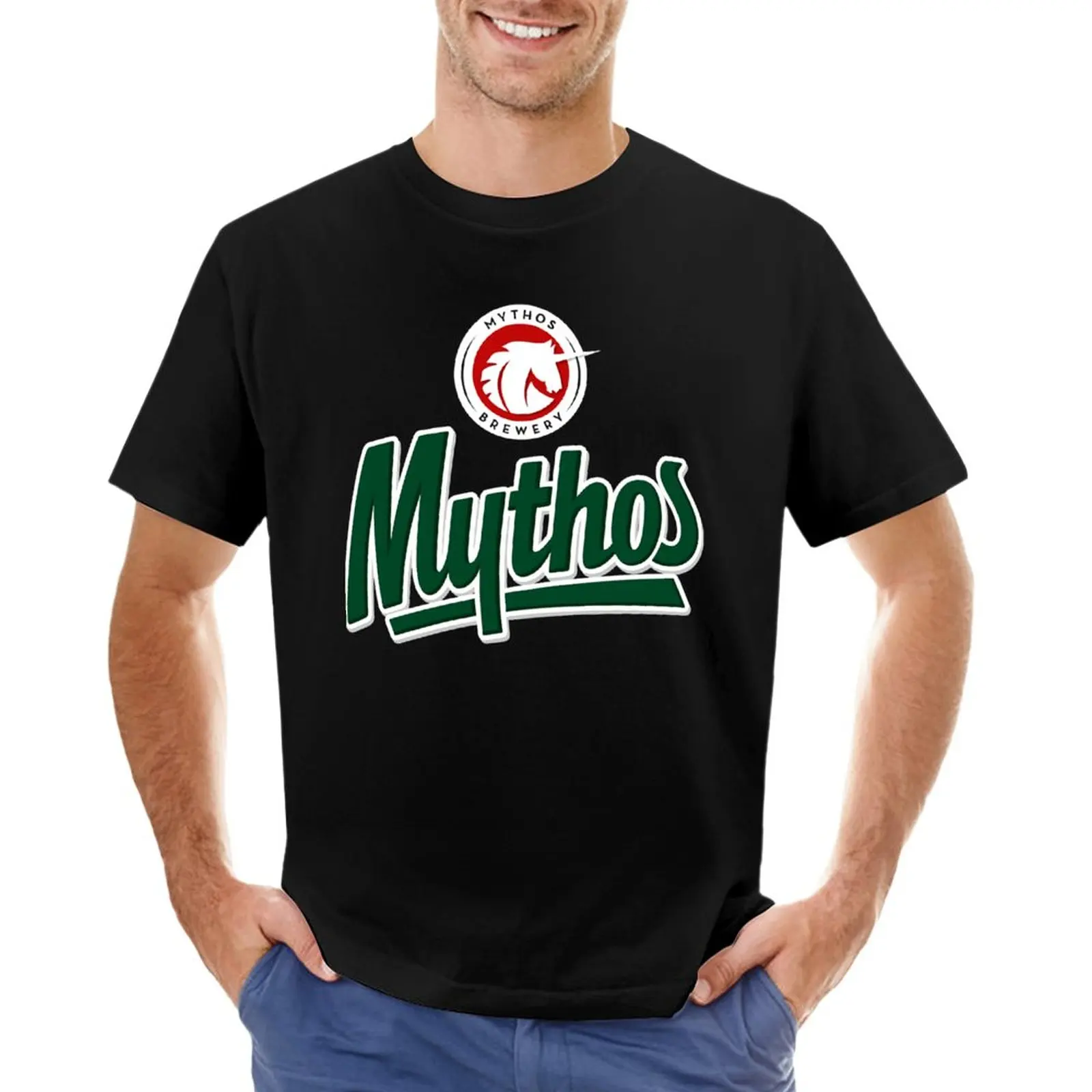 T-shirt Mythos Beer pour hommes, vêtements esthétiques, vêtements de médicaments d'été