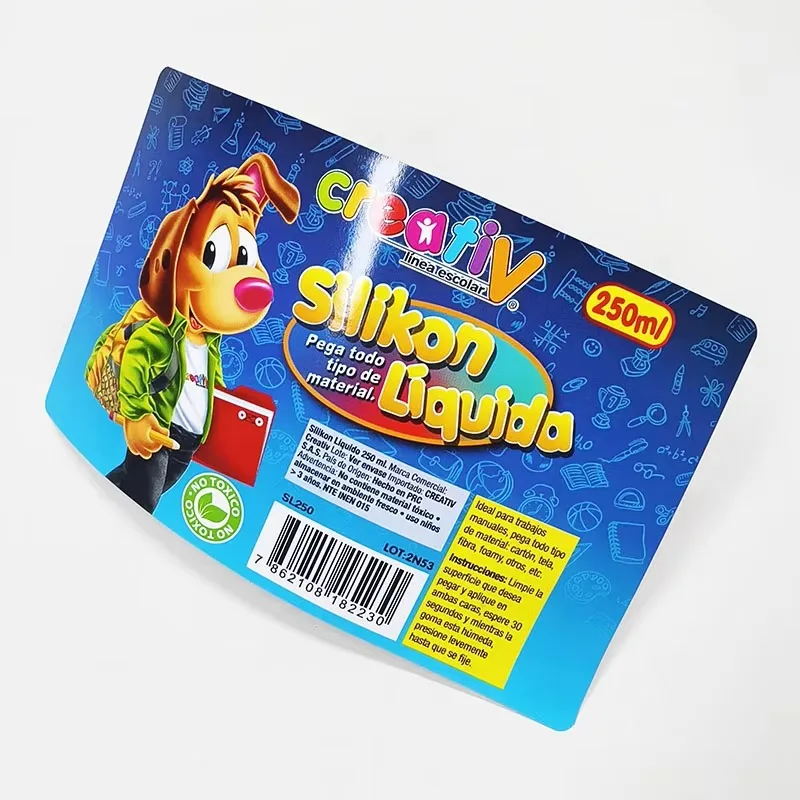 Custom Glossy Lamination Stickers | Self-Adhesive Synthetic Labels | Waterproof Printed Roll