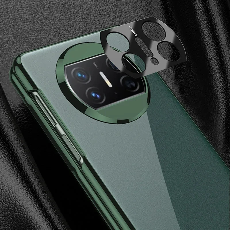 2024 Luxury Transparent Plating Case For Huawei Mate X3 With Glass Film Protective Plastic Hard Cover For Huawei Mate X3 Case