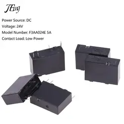 5PCS 24V Relay F3AA024E 5A 24VDC F3AA012E F3AA005E Normally Open 4 Feet Relay 5A