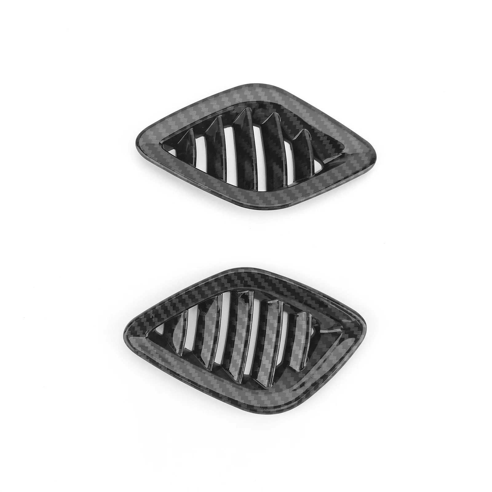 غطاء منفذ فتحة التهوية الأمامية الأمامية للسيارة من القوالب الداخلية مزركشة لسيارات Hyundai Veloster JS N 2019 2020 2021 2022 LHD