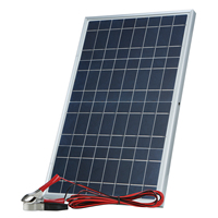 30W D C 12V/18V Solar Panel Kit Set with Alligator Clip/ IP65 Water Resistance for Home Indoor Outdoor Use Portable