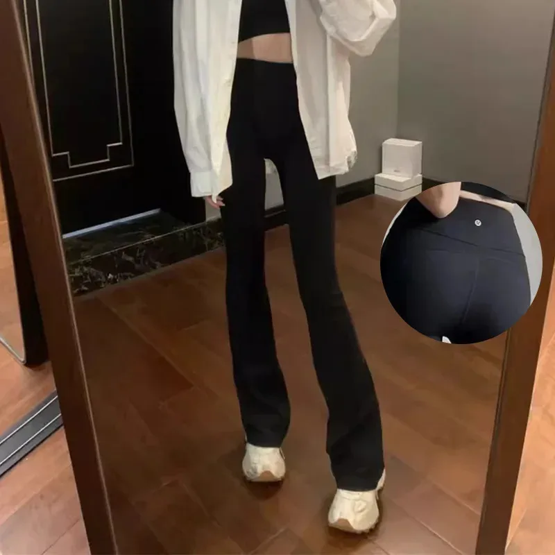Women Flare Pants Slim High Waist Solid Sexy Shark Flare Pants Fashion Casual Streetwear Elastic Butt Lift Skinny Leggings