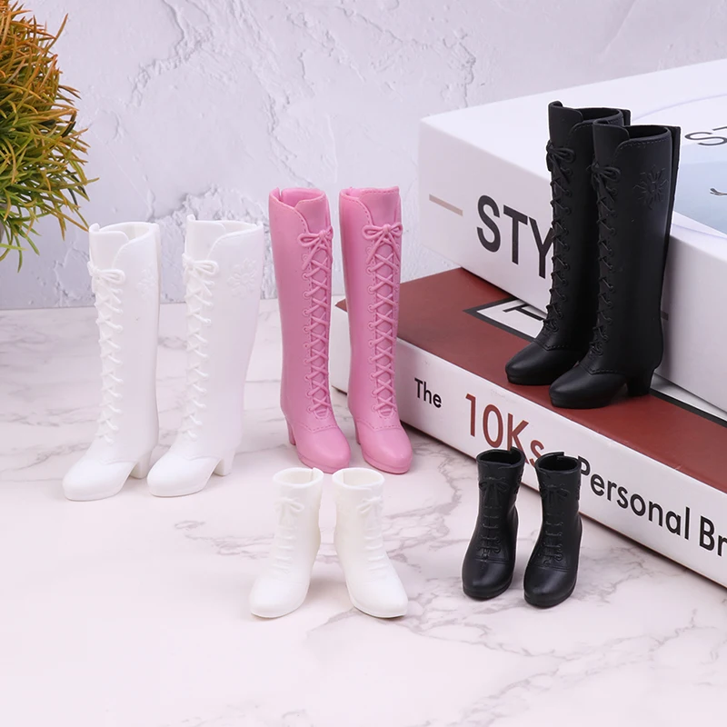 Doll Shoes Boots Kids DIY Playing Doll Accessories Shoes Pink White Black Doll Clothing Decors Girl Collection Toys Gift