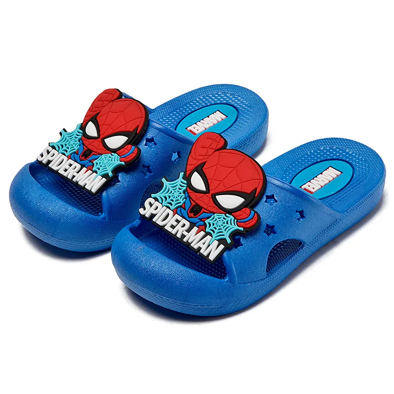 Disney Children\'s Slippers Cartoon Spiderman Boys\' Summer Home Shoes Boys Sandals Waterproof Anti-slip Kids Garden Shoes