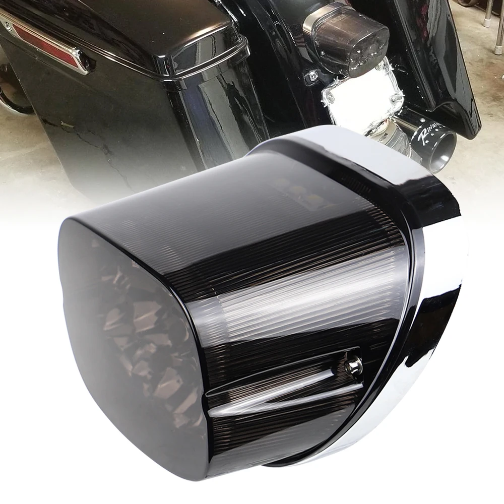 Feu de frein arrière feu arrière LED clignotant pour Dyna Road King Electra Glide Classic Fat Boy Road Glide XL 883 Sportster XL