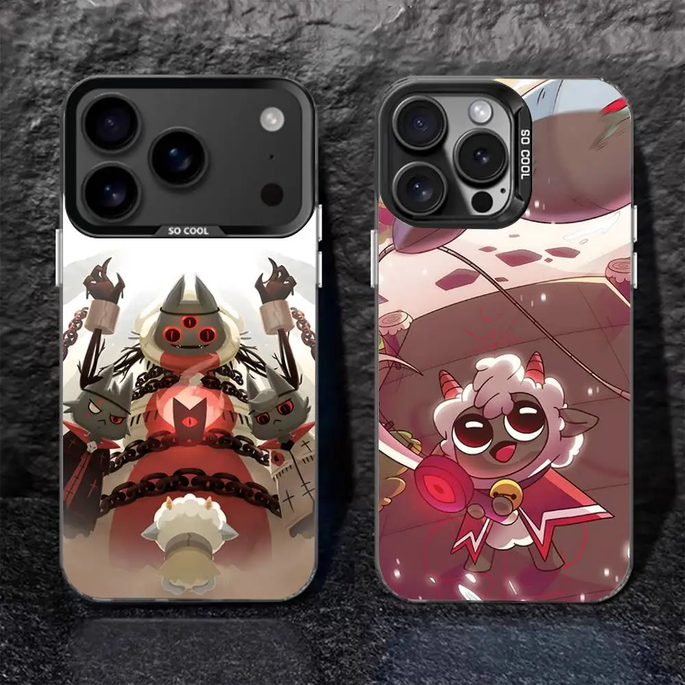 

C-Cult the L-Lamb Sheep For iPhone 17,16,15,14,13,12,11,Mini,Pro,E,SE4,XS,MAX Black Shockproof Candy Matte Cover