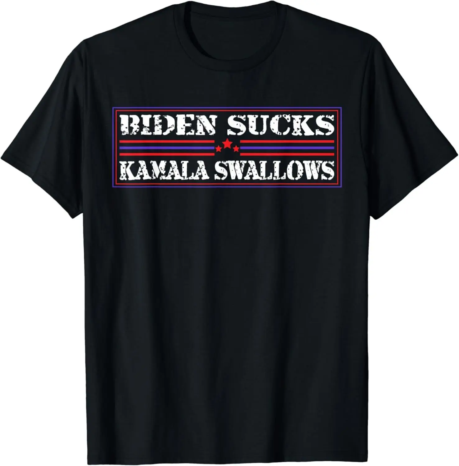 NEW! Funny Quote Biden & Kamala Biden Sucks Kamala Swallow T-Shirt - MADE IN USA