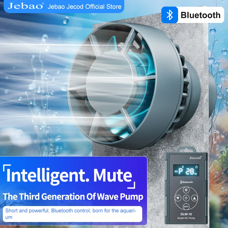 Jebao Jecod 2024 DLW Series Bluetooth Wave Pump for Aquarium App Control DC Saltwater Fish Tank Intelligent Mute Water Pump