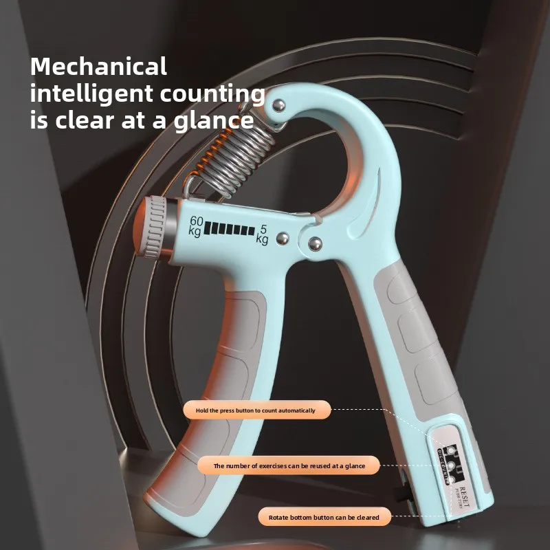 قبضة اختبار القوة 5-100 كجم عد إصبع المدرب الذراع قوة العضلات ممارسة الكبار قابل للتعديل قبضة اختبار القوة #2