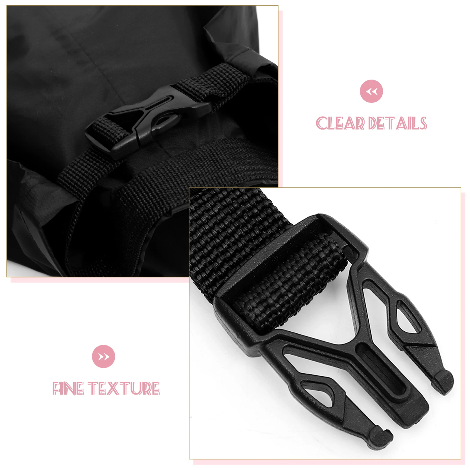 

3pcs Waterproof Dry Bag Set 1 2 5L 3 5L Camping Kayaking Storage Pouch Outdoor Boat Accessories Nylon Watertight Closure