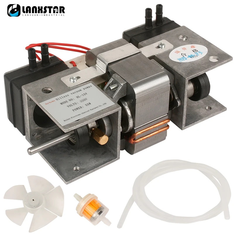 Small Oil-free Vacuum Pump 110V/220V High Negative Pressure Vacuum Pump Suction Pump For Beauty Equipment HL-15V/HL-15L