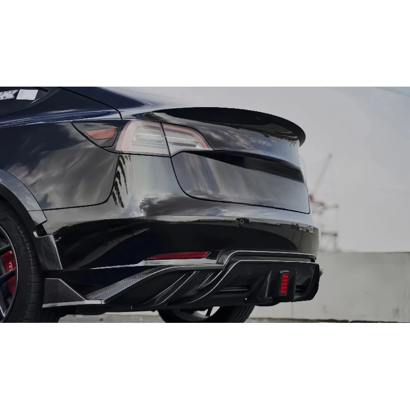 Auto Mod PP Wide Body Kit Front Lip Side Skirts Rear Lip Exterior Parts Fit Model 3