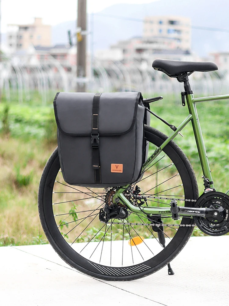 AliExpress NONE Bicycle Rear Seat Bag Multifunction Rear Seat Panniers Pack Waterproof Bike Rack Tail Bag with Handle MTB Road Bike Accessories