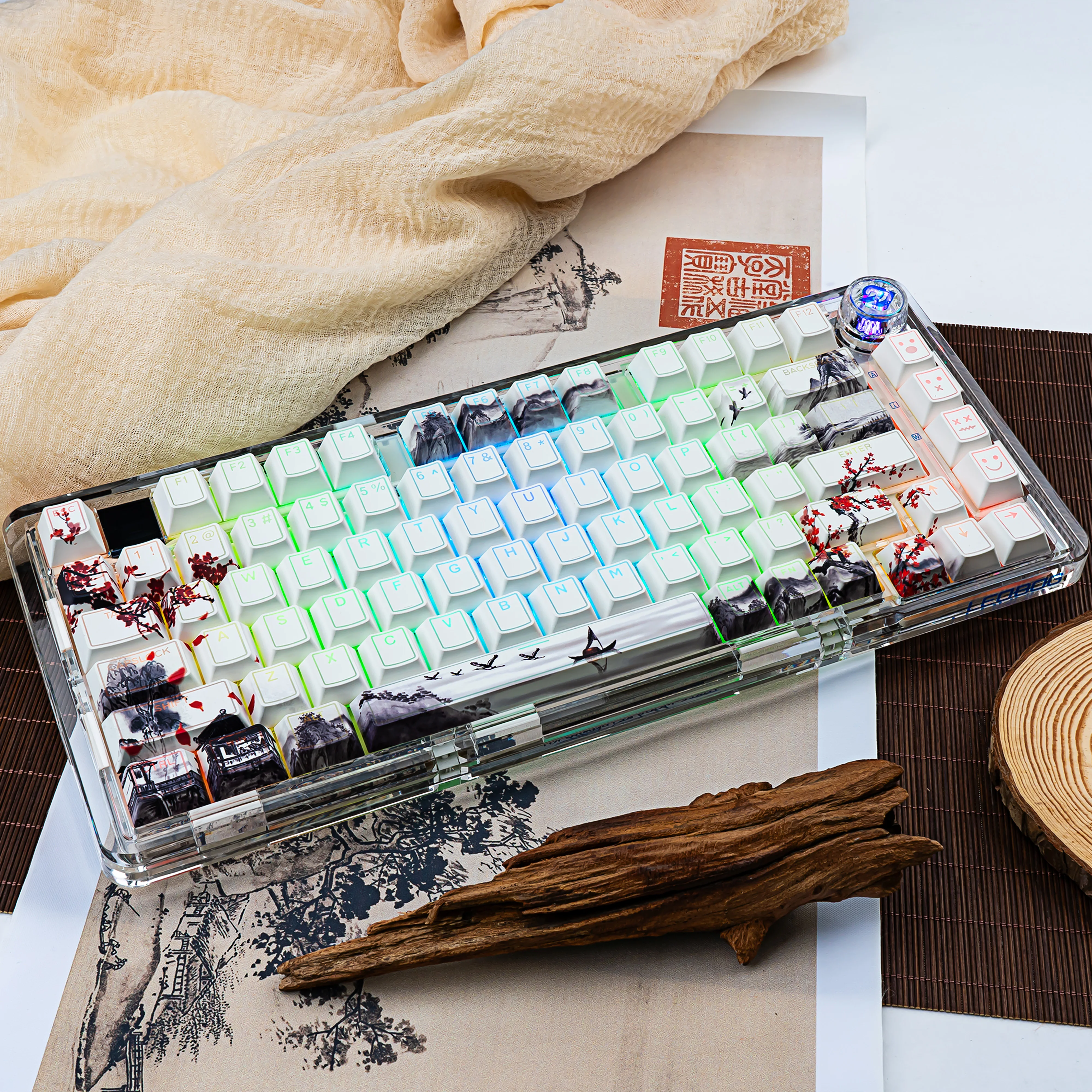 

Колпачки для клавиш Dye Sub PBT на заказ, блестящая крышка для клавиш, 142 клавиши, вишневый профиль для переключателей MX, механическая игровая клавиатура