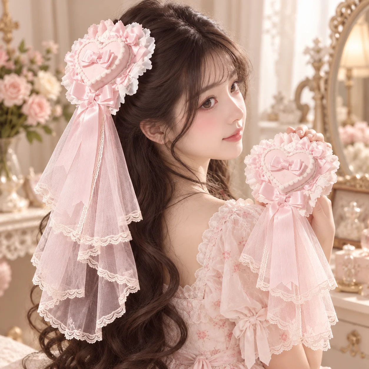 เครื่องประดับผมรูปหัวใจประดับโ - Women Formal Wear Photoshoot บทวิจารณ์และราคา