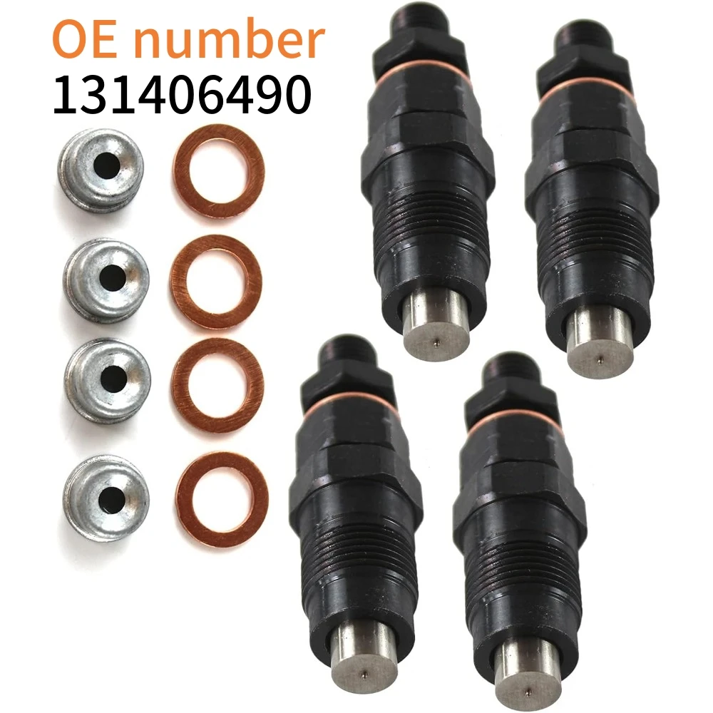 4pc Fuel Injector 131406490 for Perkins 104-22 403C-15 403D-15 403D-15T 403C-17 403D-17 404C-22 404D-22 404C-22T 404D-22T Engine