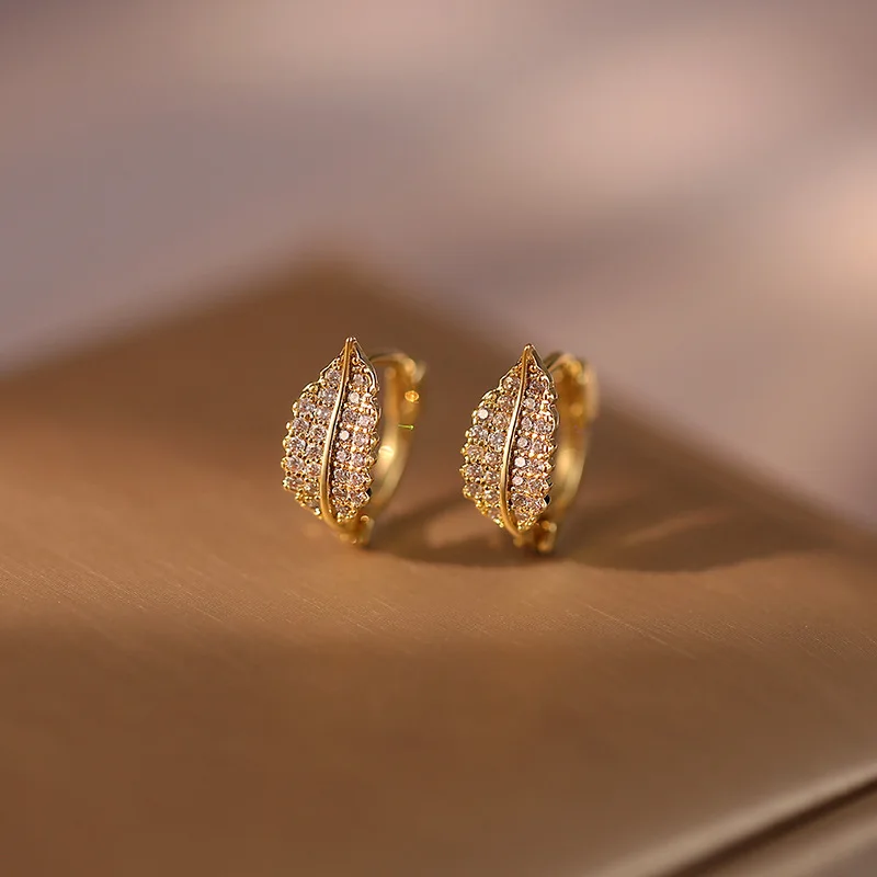 REETI 925 Sterling Silver Earrings Leaf Earrings For Women Gift Fashion Jewelry Korean