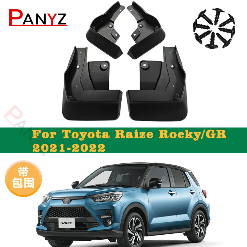 

Mud Flaps For Toyota Raize Rocky 2020 2021 Splash Guards Fender MudFlaps Front Rear Mudguards Car Accessories