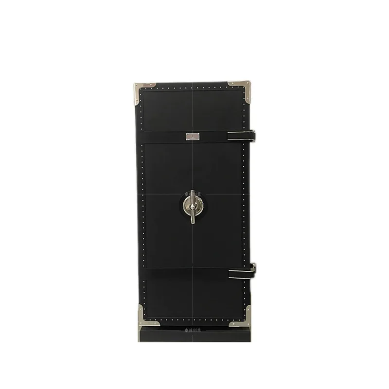 Leather safe luxury villa home jewelry cabinet high-end mechanical lock anti-theft lock