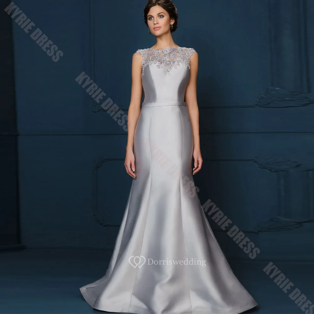 Customized Mother of The Bride Dresses Cap Sleeves Boat Neck Sequined Mermaid for Women's Wedding Guest Gown Party Evening Dress
