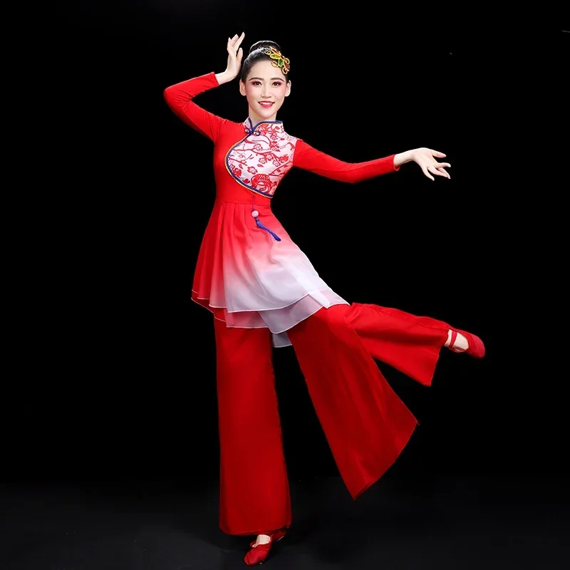 traditional chinese folk dance costume for woman dance costumes kids costume yangko girl children women yangge clothing ancient