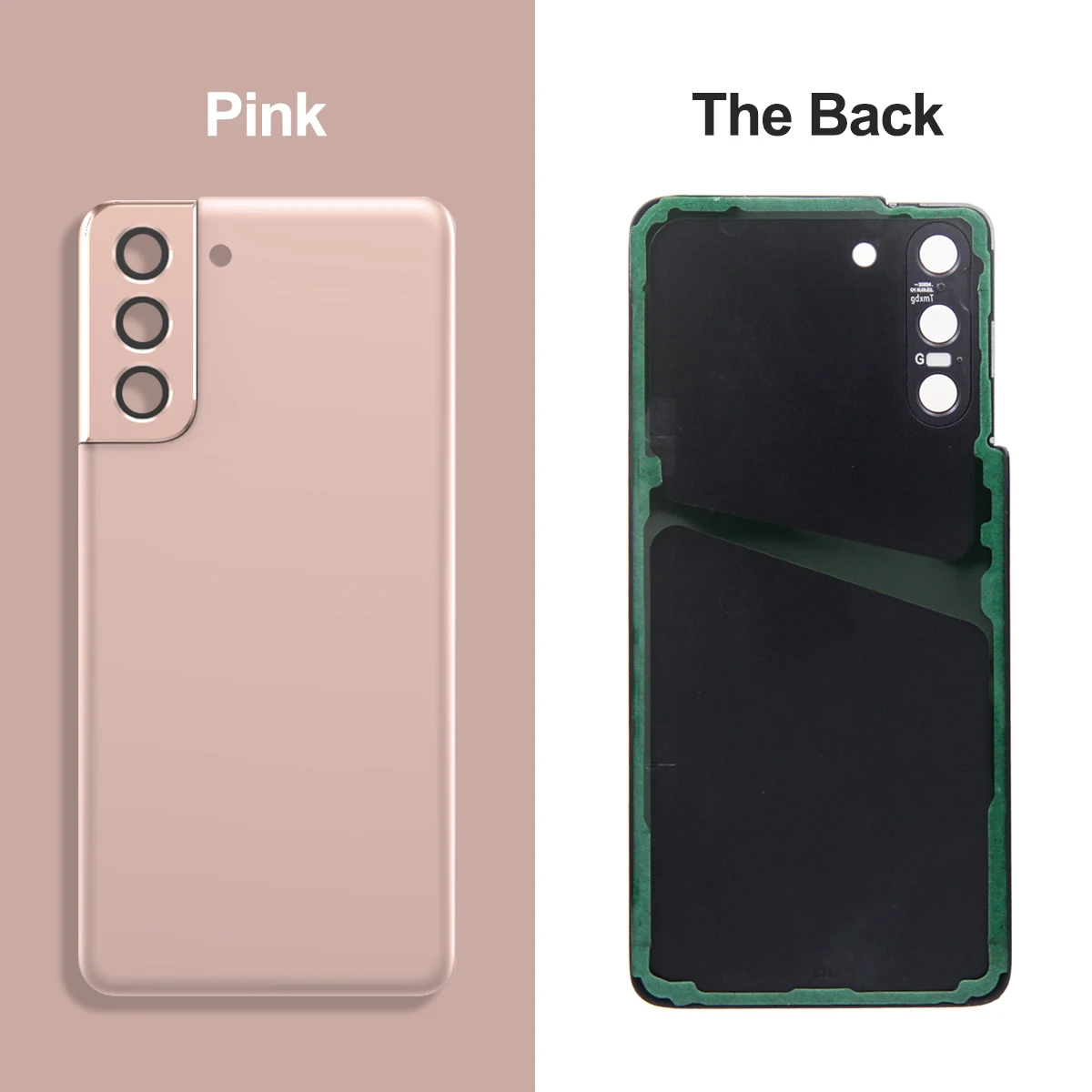 Neue Akkuabdeckung für Samsung S21 G991U SM-G991B Rückdeckel Gehäuseabdeckung mit Kameralinsen-Klebesticker – Detail 11