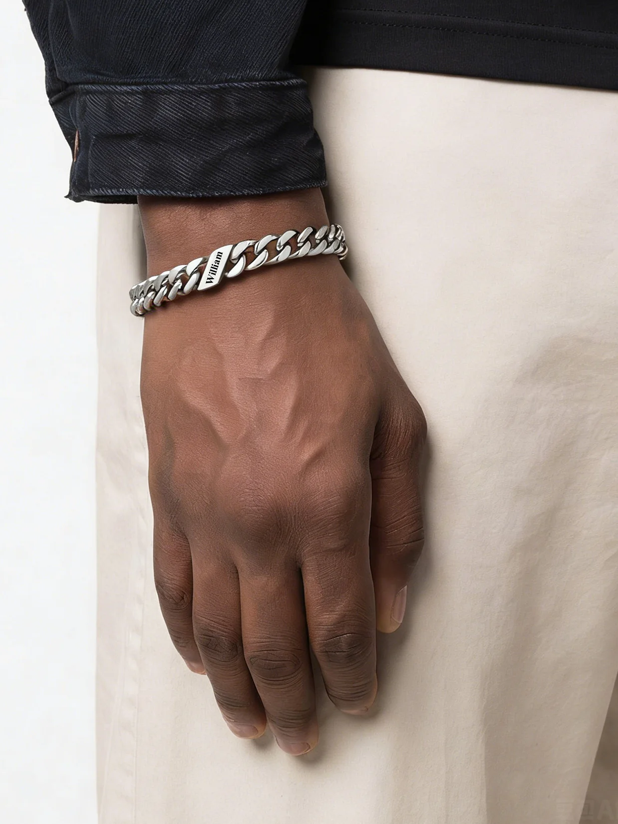 

Custom 1-6 Names 7/9/12mm Thick Cuban Bracelets for Man 19/21/23cm Stainless Steel Beads Names Bracelets Jewelry Gift for Him