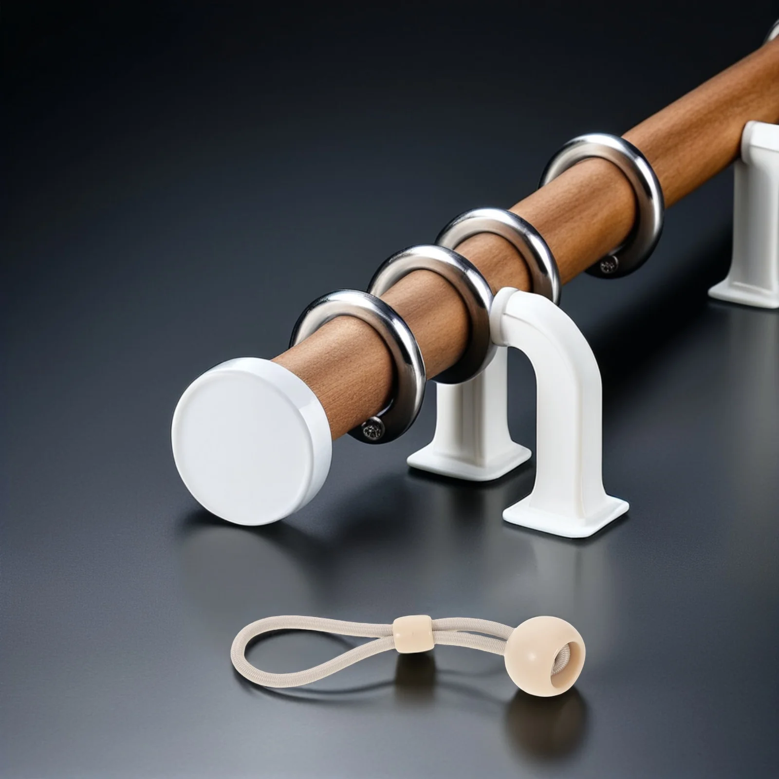 

6Pcs Weatherproof Bungee Cords Sun Shade Tie Downs Spring Retraction Universal Blind Ties Outdoor Roller Shades