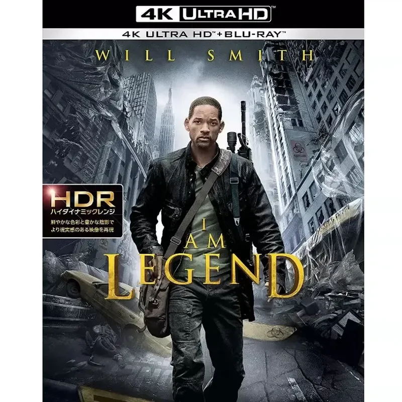 4k-uhd版『アイ・アム・レジェンド』（2007年）blu-ray映画、blu-rayディスク