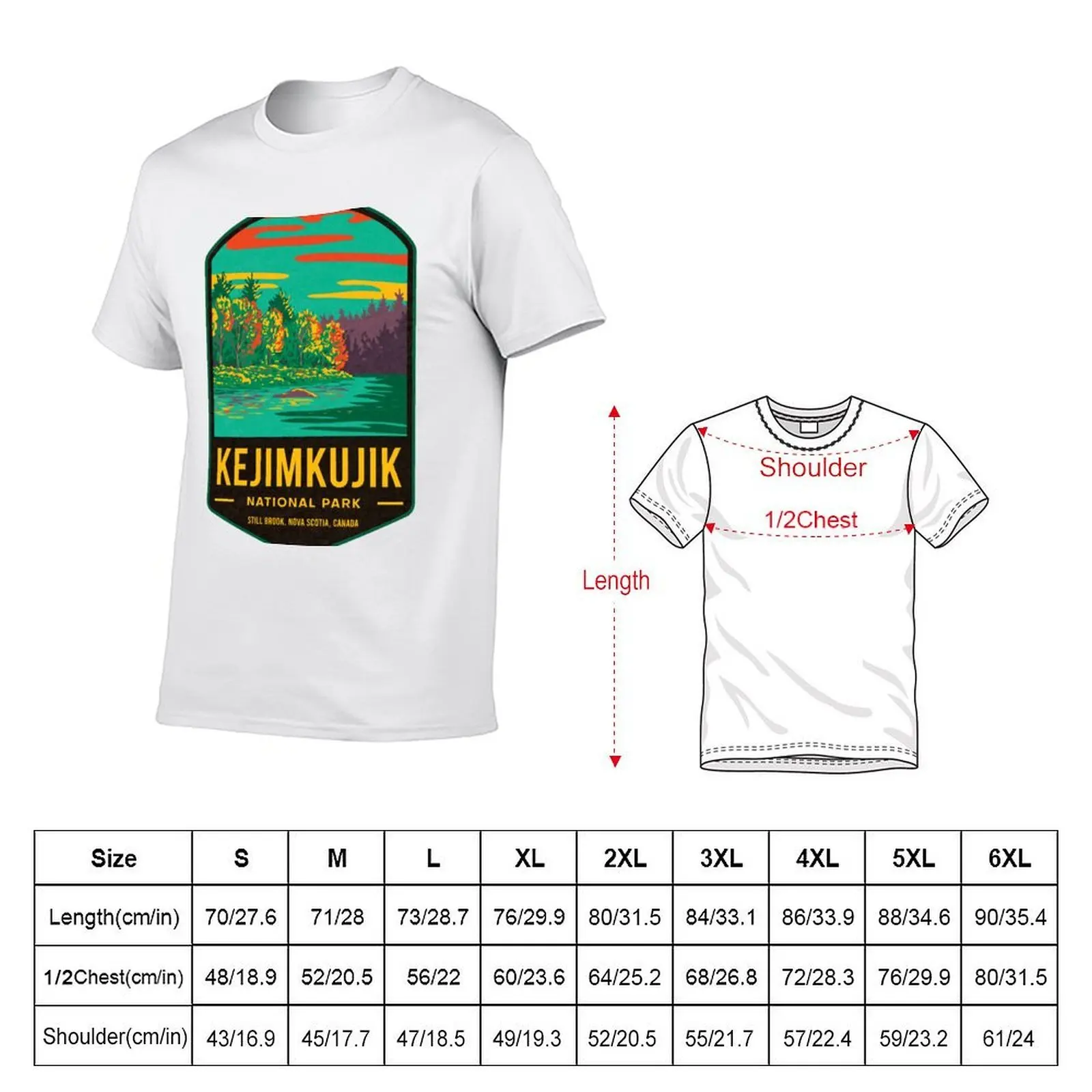 Kejimkujik National Park Canada T-Shirt t shirts for man slim fit man t shirt cotton high quality T-Shirt