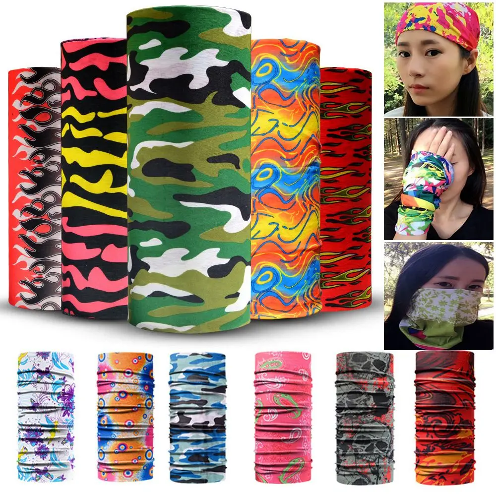 

Cycling Camping Hiking Outdoor Neck Warmer Magic Headwear Fishing Scarf UV Face Mask Windpproof Head Scarves