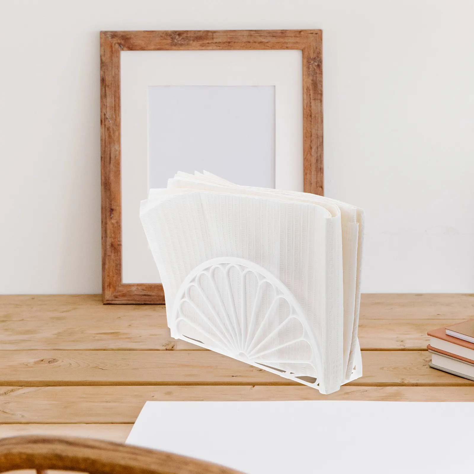 6Pcs Napkin Holder Acrylic Stable Kitchen Dining Table Tissue Rack Decorative Storage Holder Acrylic Tissue Storage Rack
