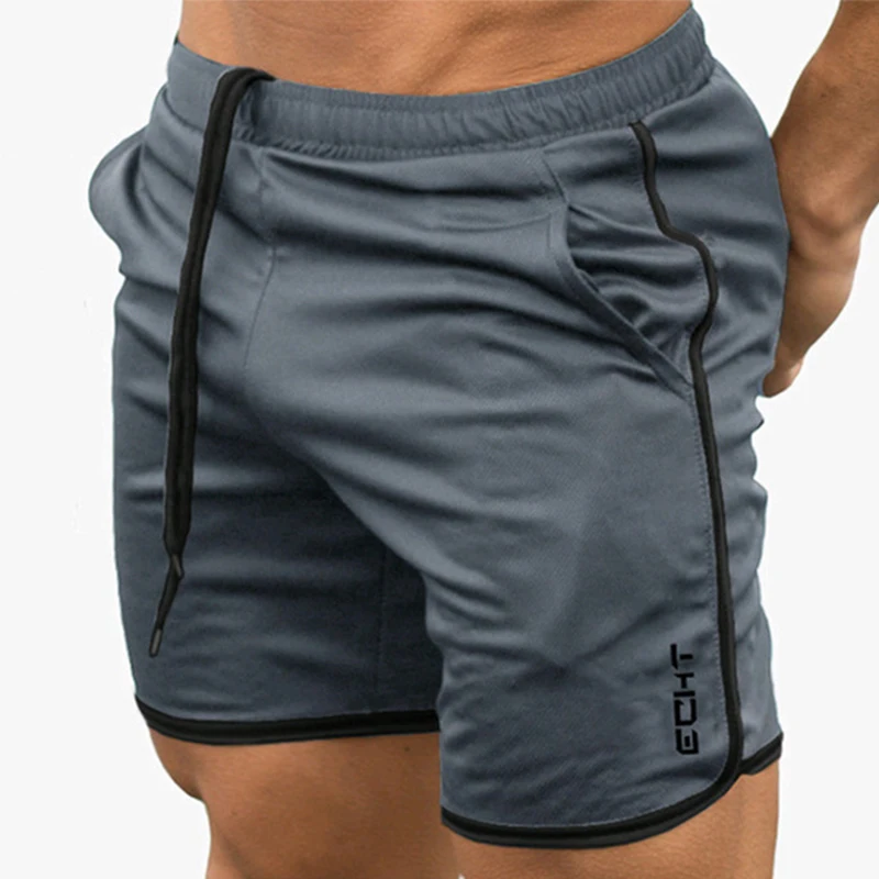 Calções desportivos de secagem rápida masculina, Corrida, Jogging, Fitness, Ginásio, Calças curtas, Novo, Verão