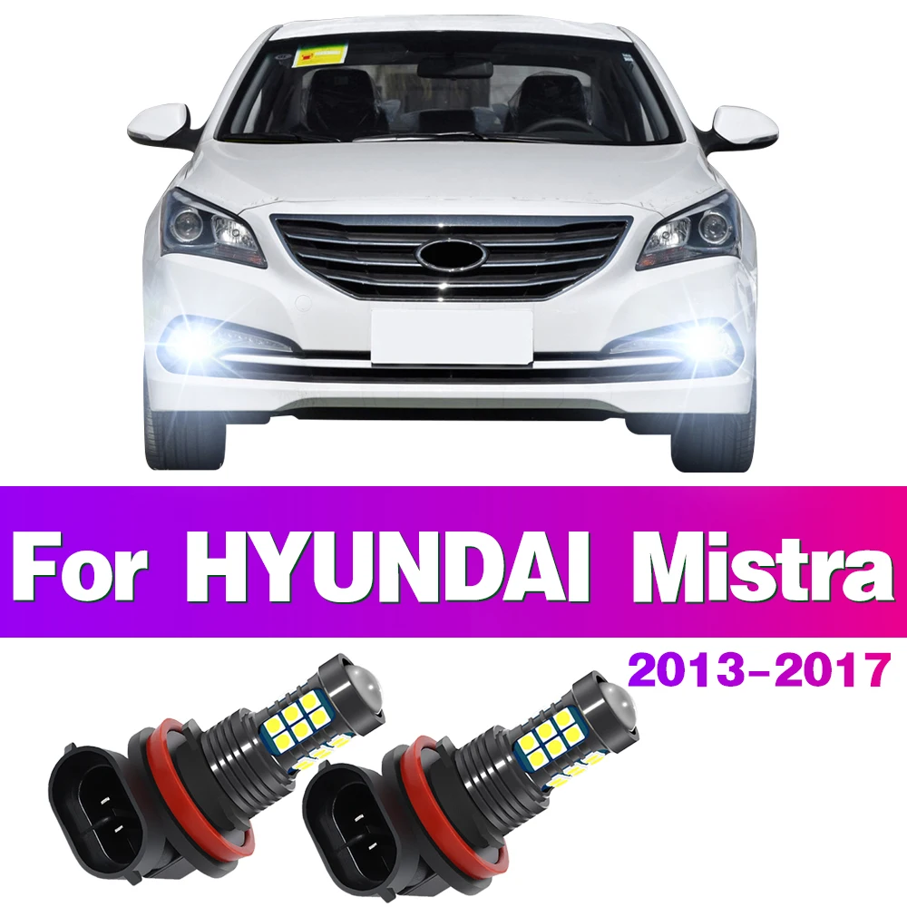 LED Car Front Fog Light Lamps Bulb For HYUNDAI Mistra 2013 2014 2015 2016 2017 Auto Accessory