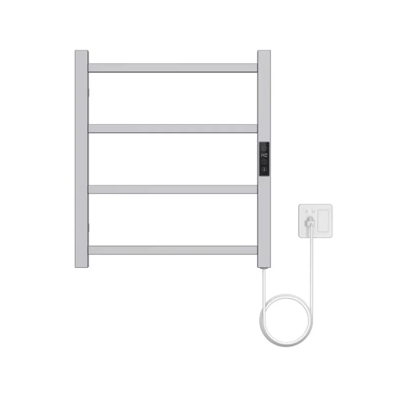 2026 OEM ODM  Electric Heated Towel Rail PVD Wall Mounted Heating Towel Dryer Rack Warmer Towel Radiator SS03