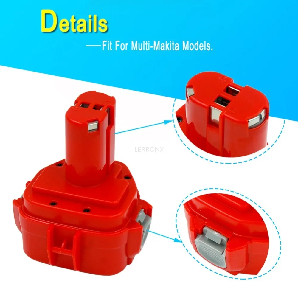 2000mAh Ni-CD Power Tools Replacement Rechargeable Battery for Makita 12V Screwdriver PA12 1220 1222 1235 6227D 6271D