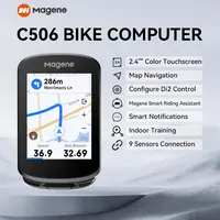Magene-ordenador con GPS para bicicleta C506, velocímetro con WiFi, pantalla táctil a Color, odómetro para bicicleta de montaña y carretera, aviso de entrenamiento de ciclismo
