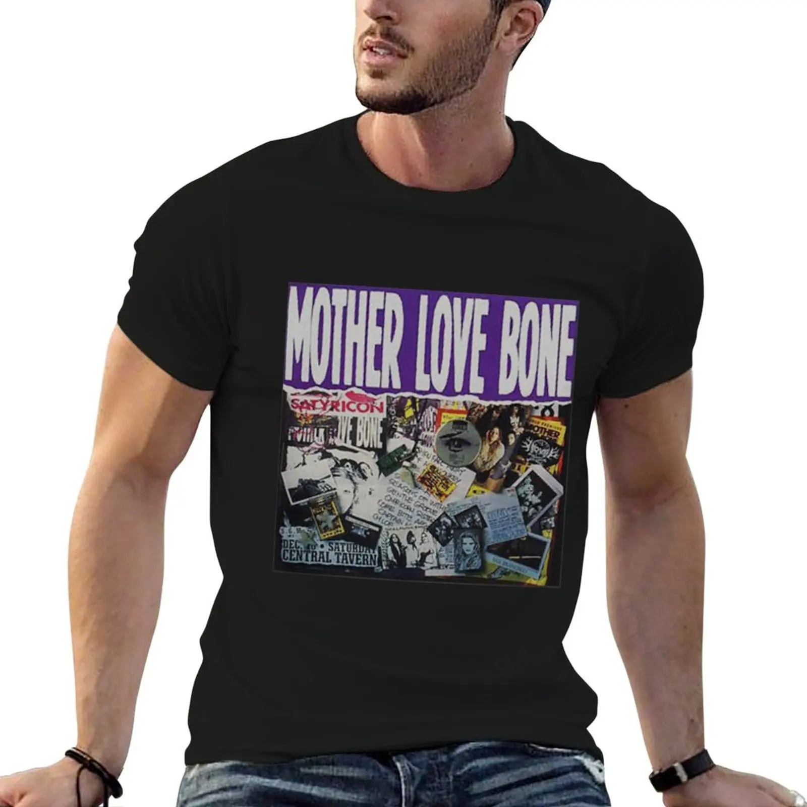 mother love bone Fitted Scoop T-Shirt Casual Fashion Short Sleeve Cotton T-Shirt