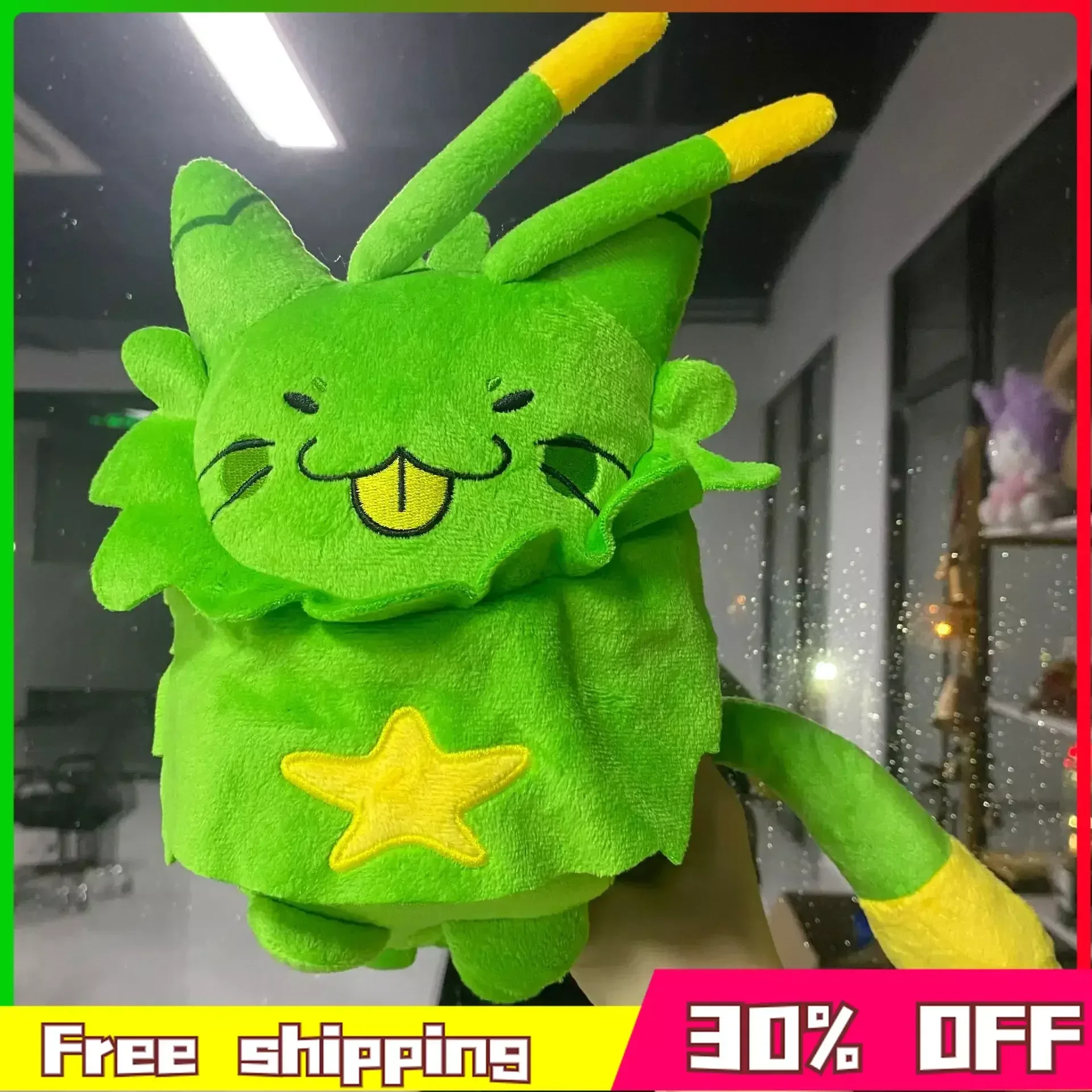 20cm New Regretevator Gnarpy Plush Cute Soft  Anime Figure Periphery Smile Kawaii Dolls Plushies Cute  Kids Gift Toys Game Kids