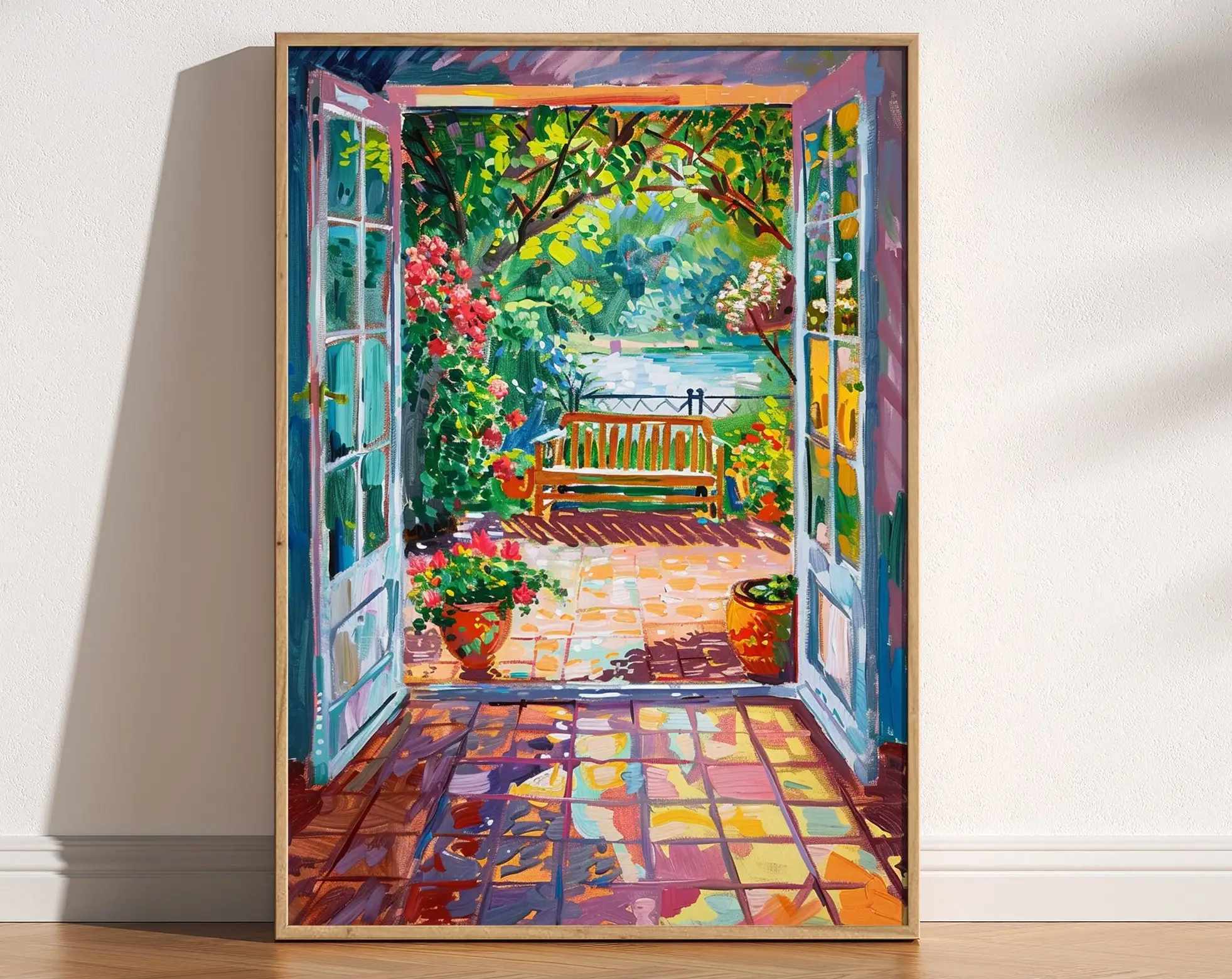 Open Window Henri Matisse Style Poster Print Wall Art Pictures Canvas Painting Living Room Bedroom Home Decor Gift Frameless