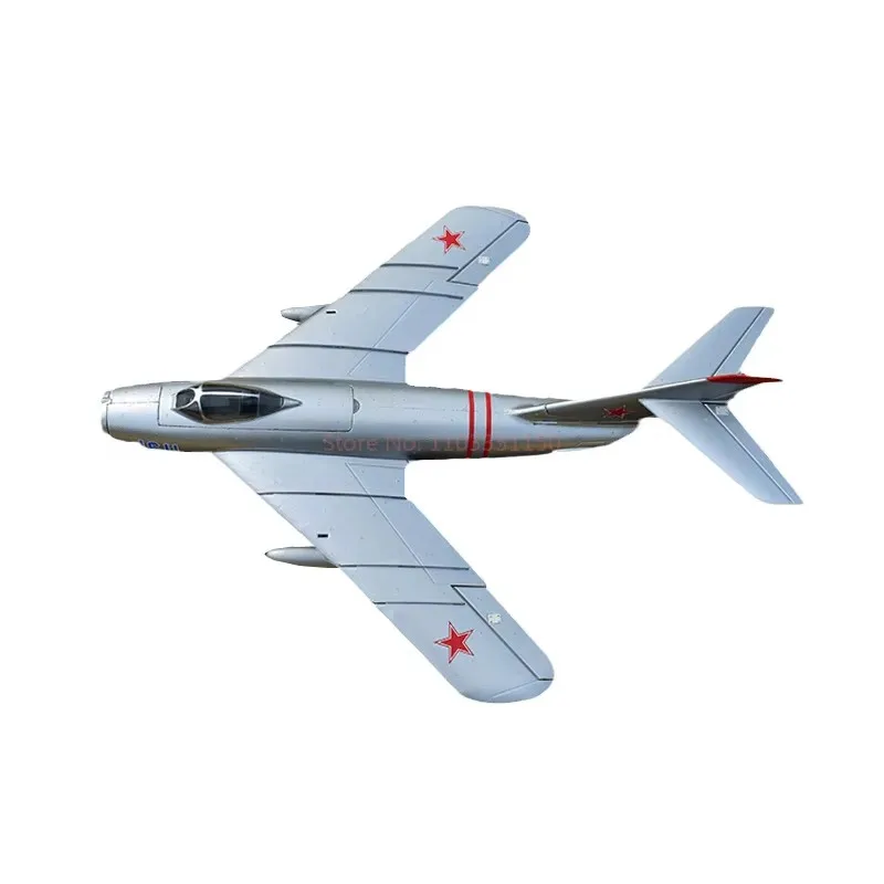 リモートコントロール航空機モデル,固定翼航空機,ジェット戦闘機,rc飛行機,屋外玩具,ギフト,mig 17,50mm,edf,50mm