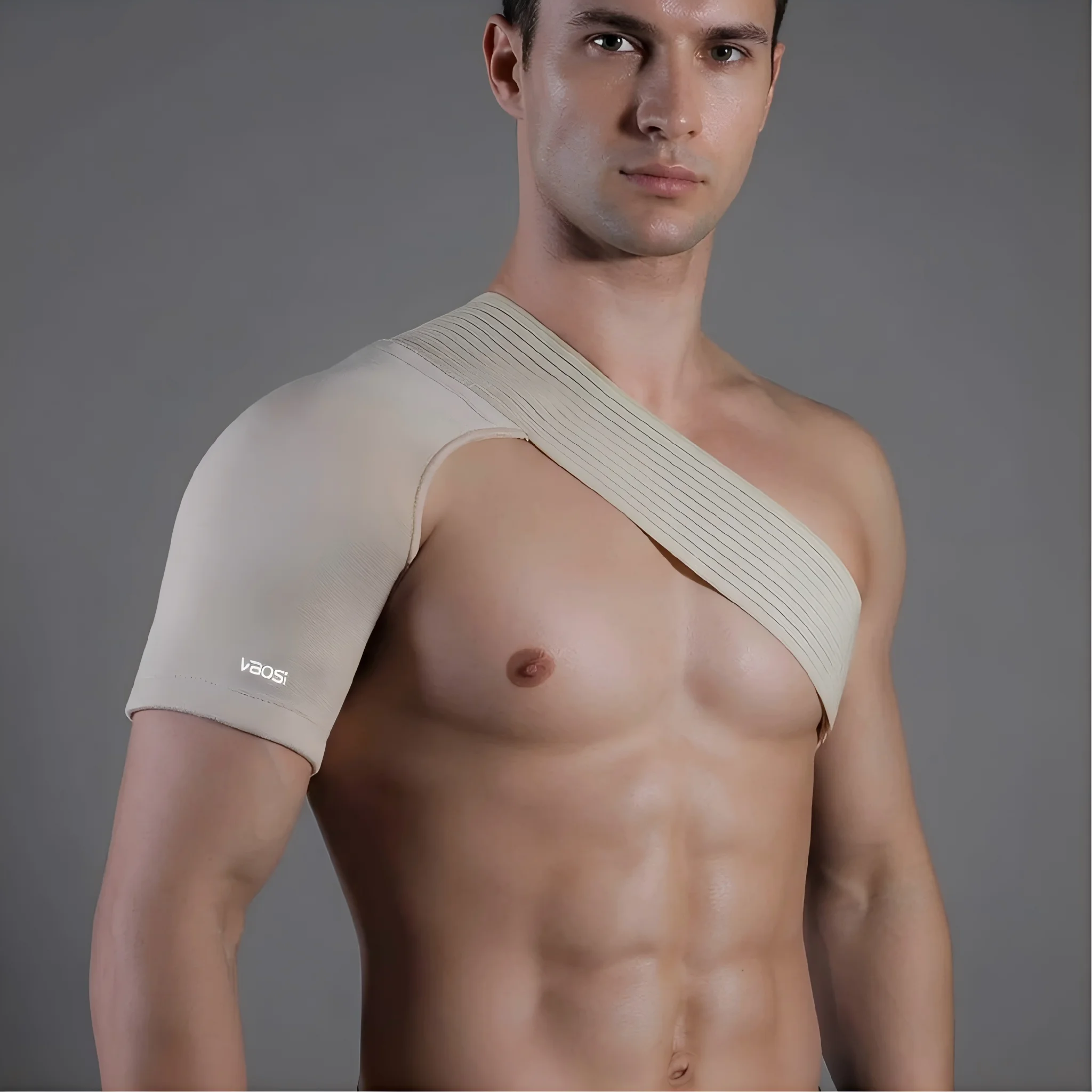 VBOSI Adjustable Shoulder Brace, Breathable Compression Sleeve for Pain Relief,Rotator Cuff&Frozen Shoulder,Sports Recovery